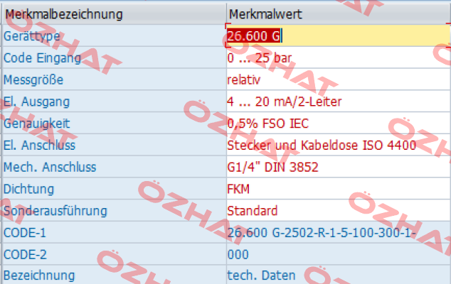 26.600 G-2502-R-1-5-100-300-1-000 Bd Sensors