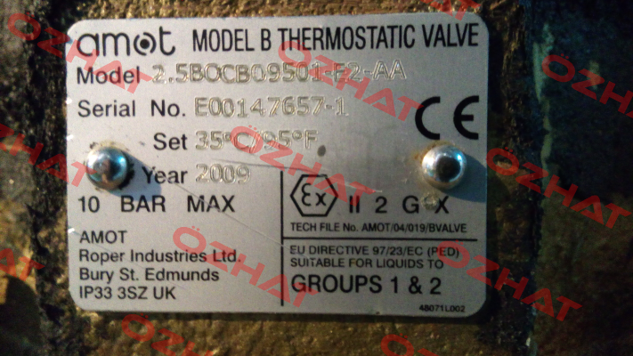2 1/2BOCB09501-E2-AA Amot