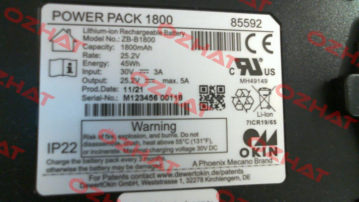 JLDP.11.011.000 //  Power Pack 1800 Okin