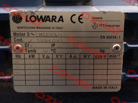 PLM132B3/375 IE2  Lowara