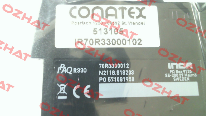 p/n: IR70R33000102 type: IPAQ-R330 Conatex