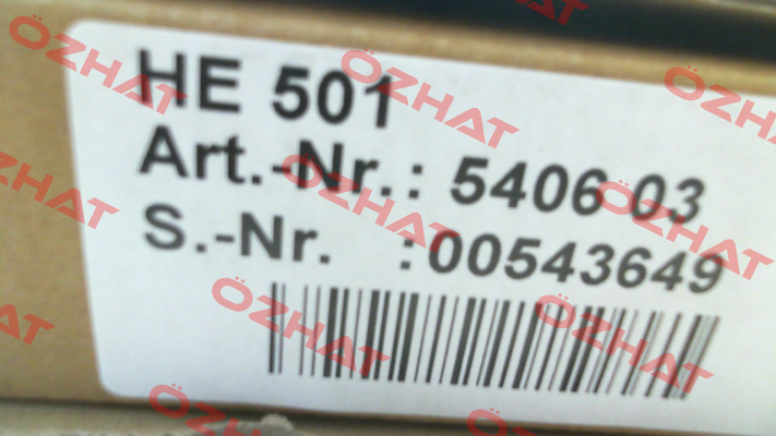 P/N: 5406 03 Type: HE 501 Hesch Automation