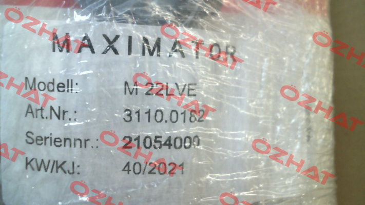 Type M22LVE; 3110.0182 Maximator