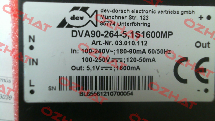 DVA90-264-5, 1S1600MP DEV-Dorsch Electronic