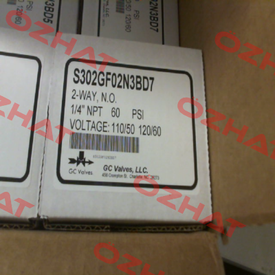 S301GF02N3BD7 GC Valves