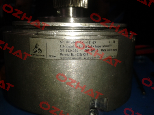 SP100S-MF2-16-1G1-2S      İ=16  Wittenstein