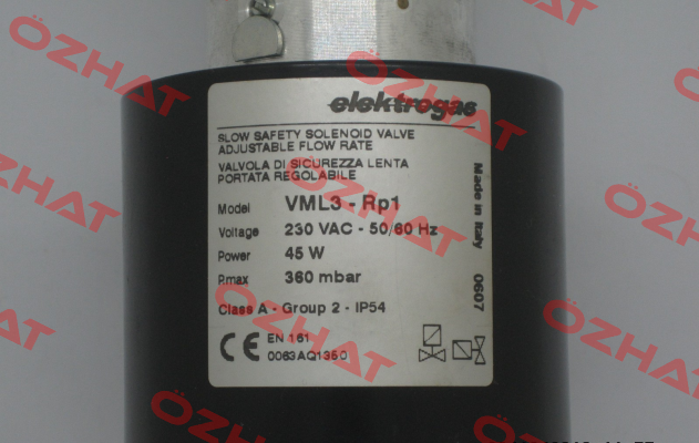 VML3 RP 1“ (stock) Elektrogas