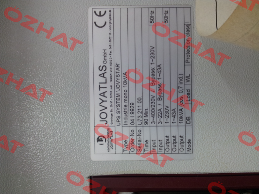 JOVYSTAR mono 10kVA  JOVYATLAS