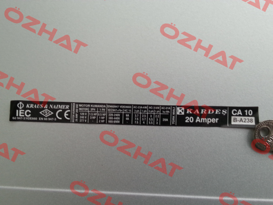 CA10B WAA238-600 E  Kraus & Naimer