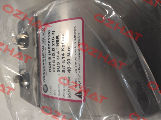 RCH-S 200A (¾") YOUNGNAM METAL