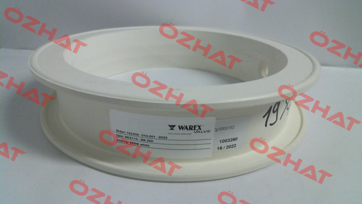 WX6000 / sealing element of EPDM white suitable for DKZ110 DN 200 Warex