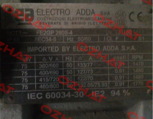 F2GP 280S-4 Electro Adda