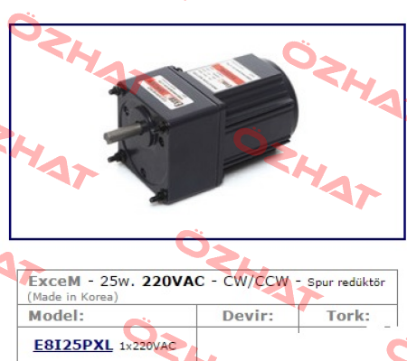 E8I25PXL  Excem