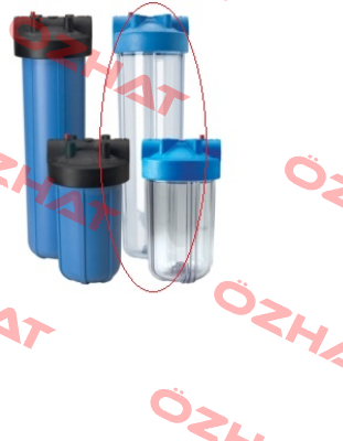 #10 BC (Lexan) Blue/Clear w/PR  Pentek (Pentair)