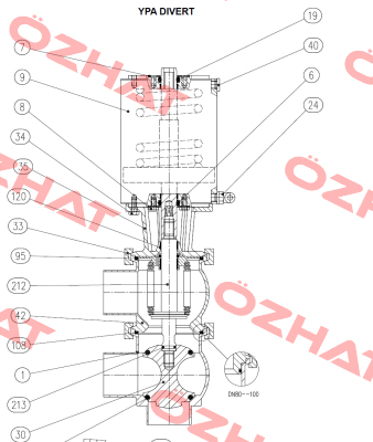 Pos. No. 213 For YPA 50 Divert  Bardiani Valvole
