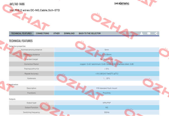 AK1/A0-1A86 Micro Detectors / Diell (now Datasensing)