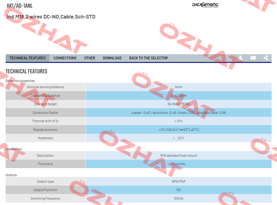 AK1/A0-1ANL Micro Detectors / Diell (now Datasensing)