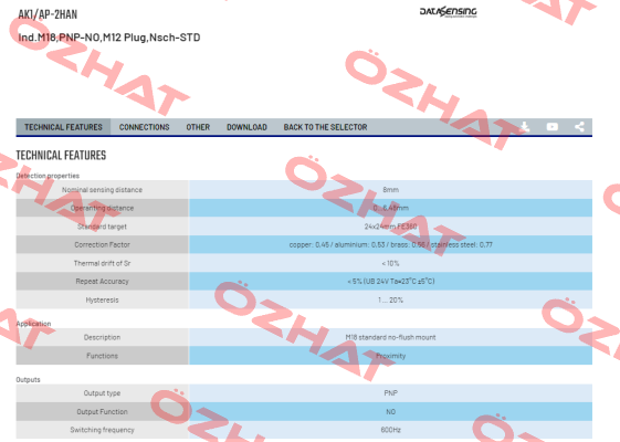 AK1/AP-2HAN Micro Detectors / Diell (now Datasensing)