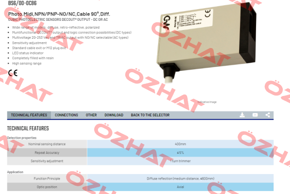 BS6/00-0C86 Micro Detectors / Diell (now Datasensing)