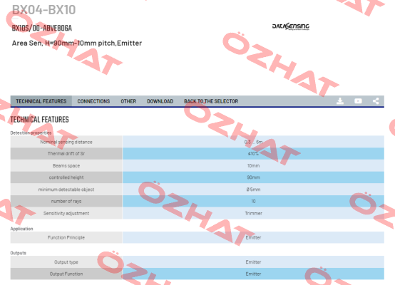 BX10S/00-ABVE806A Micro Detectors / Diell (now Datasensing)