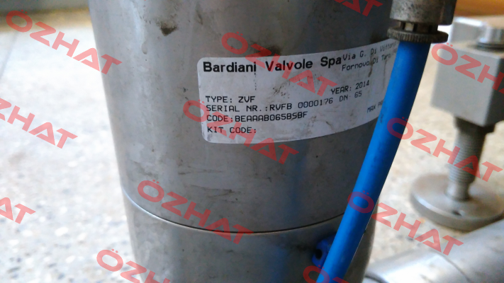 SERVICE KIT PRODUCT SIDE FOR VALVE VVF418S065  Bardiani Valvole