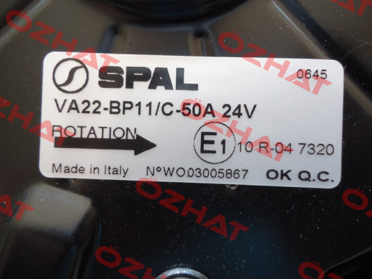 VA22BP11C50A SPAL