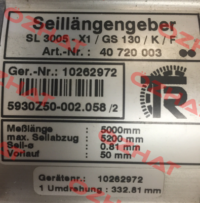 SL3005/GS130  FSG Fernsteuergeräte