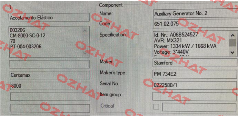 PN: 7600 / 004S-08000-GUEL-031891 CENTAMAX