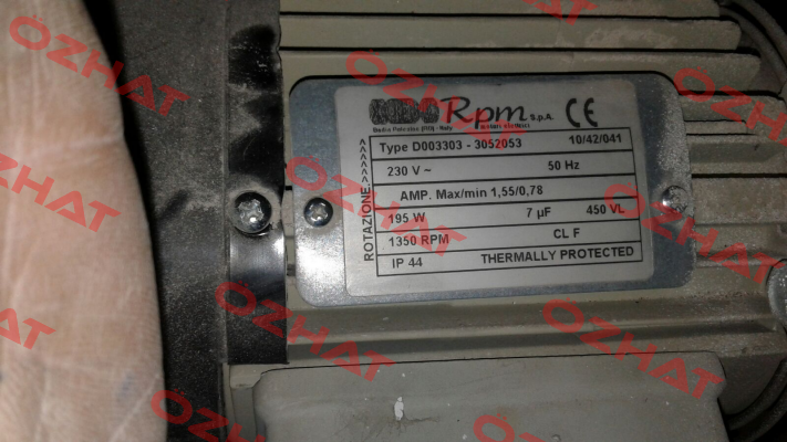 3052053 RPM - Motori elettrici