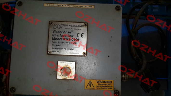 0379-0106 Obsolete, replaced by  P/N 0279-0112  VAF Instruments