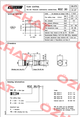 RDZ30 D-HG Flucom