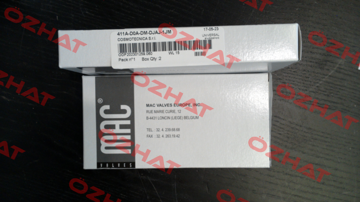 411A-D0A-DM-DJAJ-1JM МAC Valves