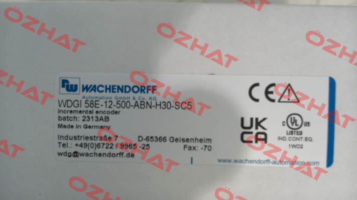 WDGI 58E-12-500-ABN-H30-SC5 Wachendorff
