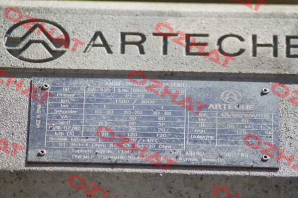 CA-525 S/N:0909322/1 2010  Arteche
