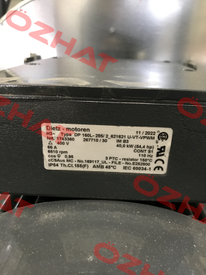 DP 160L-285/2-621621 U-VT-VPWM NR:1743360 OEM Dietz-Motoren