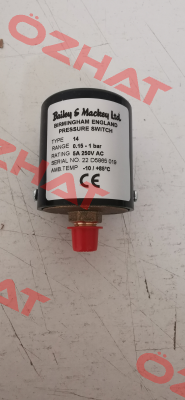 Type 14 (0.15 to 1bar) Bailey & Mackey