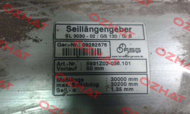 SL3030-PW1023-GS190/G/S (5720Z52-256.024)  FSG Fernsteuergeräte