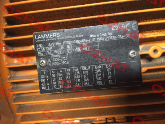 1AV2116A 1TZ90011BA634AB4-Z Lammers
