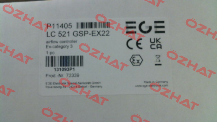 p/n: P11405, Type: LC 521 GSP-Ex22 Ege