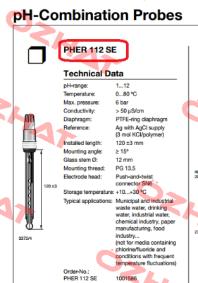 PH -Elektrode PHER-112-SE  ProMinent
